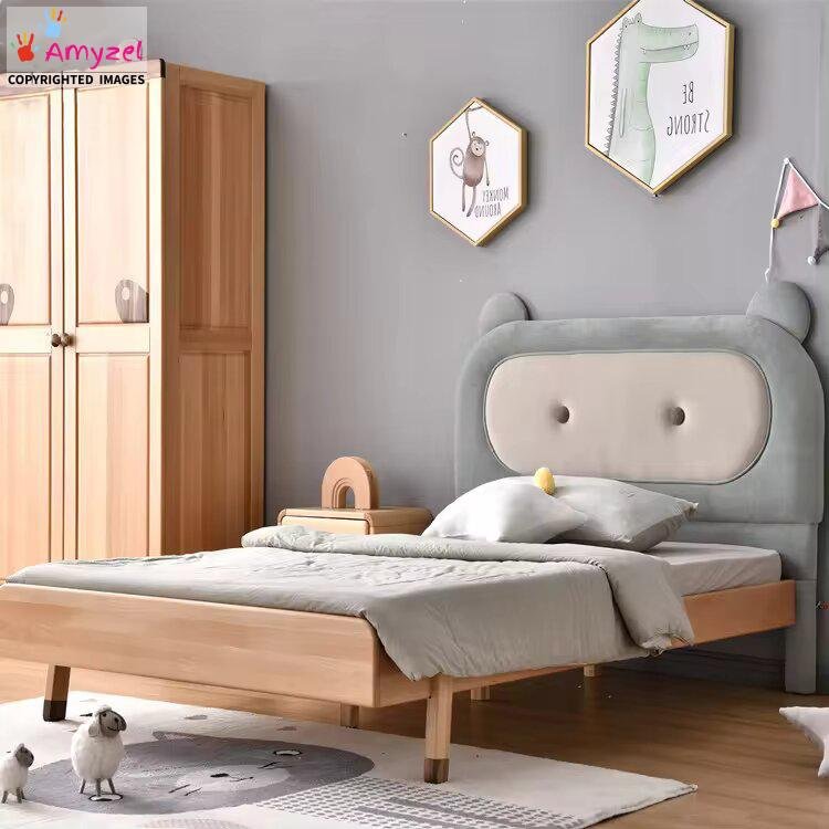 Panda Bed for Kids with an adorable panda-themed design, featuring rounded edges, sturdy construction, and a playful theme for a fun kids’ bedroom.