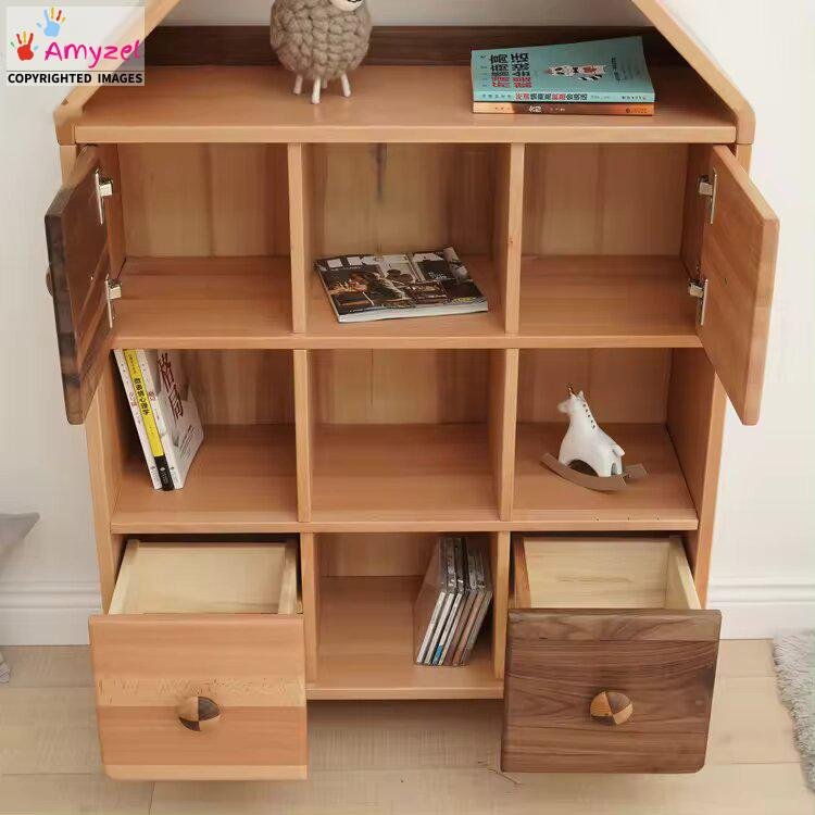 Sheesham wood Kids Bookshelf open view