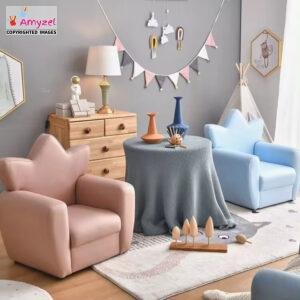 Princess kids fabric sofa by Amyel