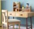 Solid sheesham wood or mango wood study table and chair with storage drawers – safe compact desk for kids study rooms