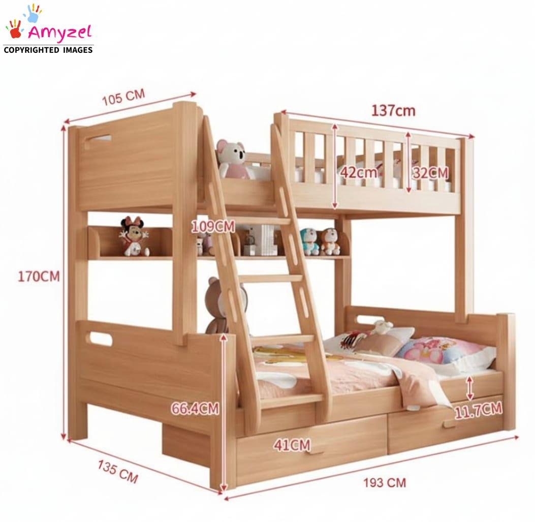 Childrens bunk bed amyzel dimension