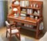 Versatile wooden study desk with chair crafted from solid sheesham wood, space-saving design for kids, students, and home offices.