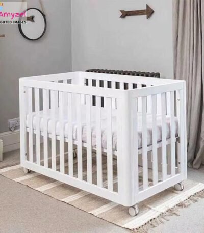 Sheesham Wood Infant Crib | Infant Cot | Nursery Bedding