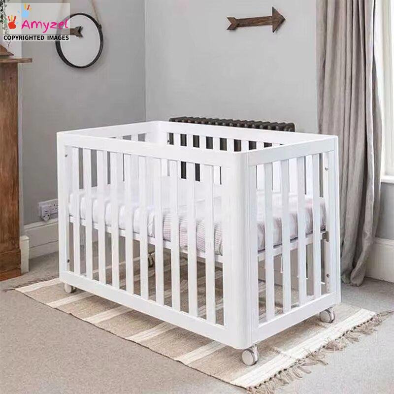 Sheesham Wood Infant Crib | Infant Cot | Nursery Bedding