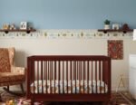 Convertible Baby Crib mahogony stain
