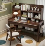 Versatile Study Desk - walnut finish