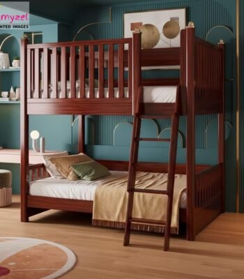 kids bunk bed mahogany stain