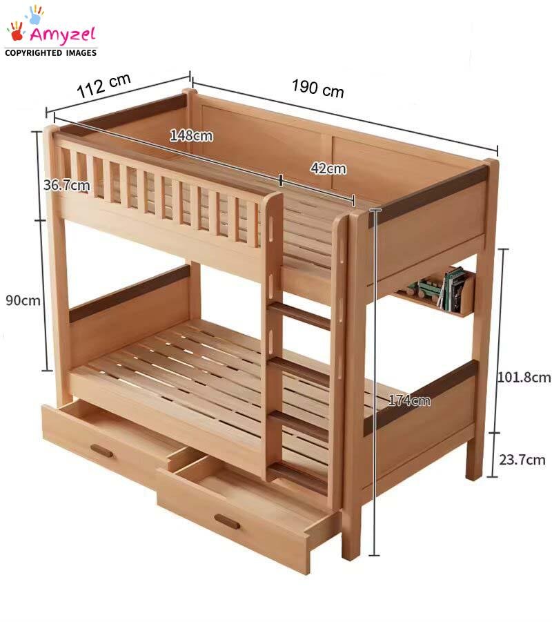 Bunk Bed with Drawers Dimensions Space-Saving Bunk Bed with Drawers Dimensions