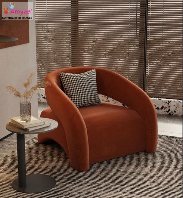 Modern Accent Chair with footrest. Modern Accent Chair with footrest.