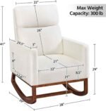 Luxurious Sheesham Wood Rocking Chair dimension