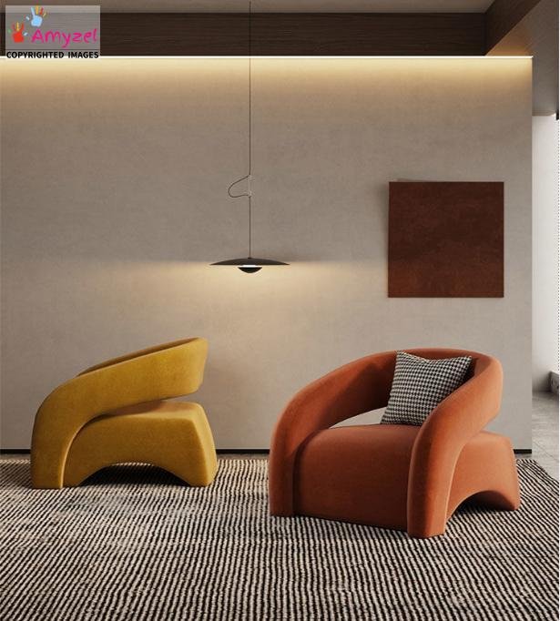 Modern Accent Chair with footrest. Modern Accent Chair with footrest.