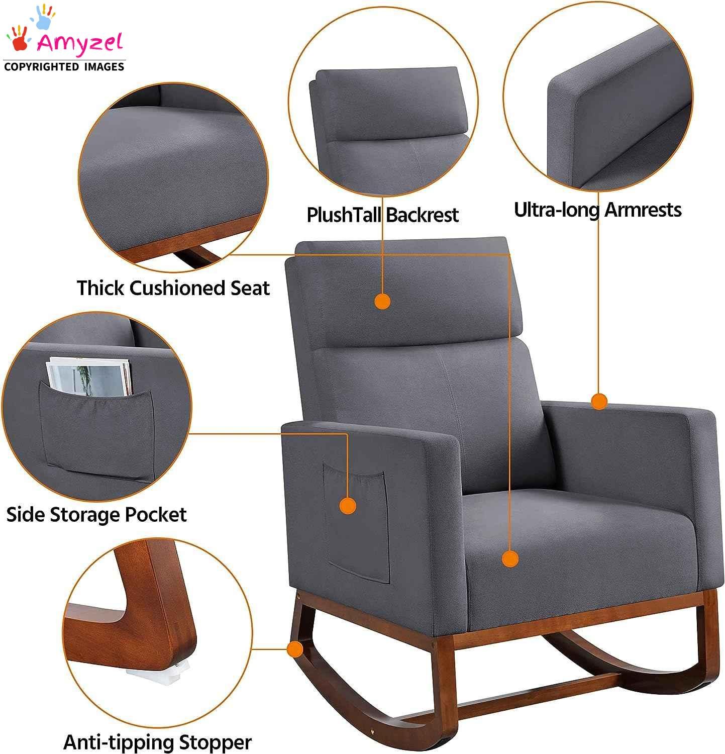 Luxurious Sheesham Wood Rocking Chair features Luxurious Sheesham Wood Rocking Chair features