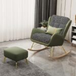 Luxurious rocking chair green