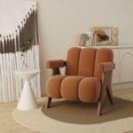 Etereo Modern Lounge Chair orange