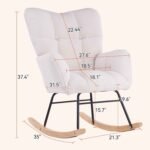 Relaxing Modern Rocking Chair dimension