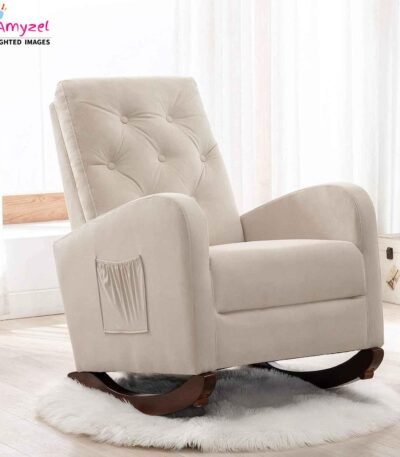 Solid Wood Rocking Chair: 3-in-1 Comfort, Durability, and Style