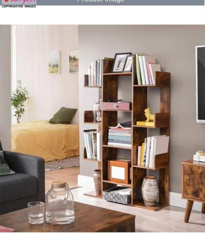 Sheesham Wood Bookshelf I Sheesham Solid Wood Bookcase side view