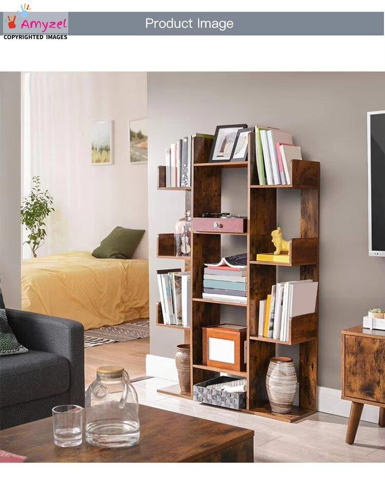 Sheesham Wood Bookshelf I Sheesham Solid Wood Bookcase side view Sheesham Wood Bookshelf I Sheesham Solid Wood Bookcase side view