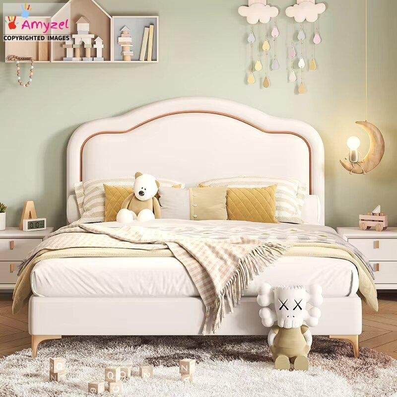 Premium Kids Bed Premium Kids Modern Bed with Sleek Design and Round Edges ,