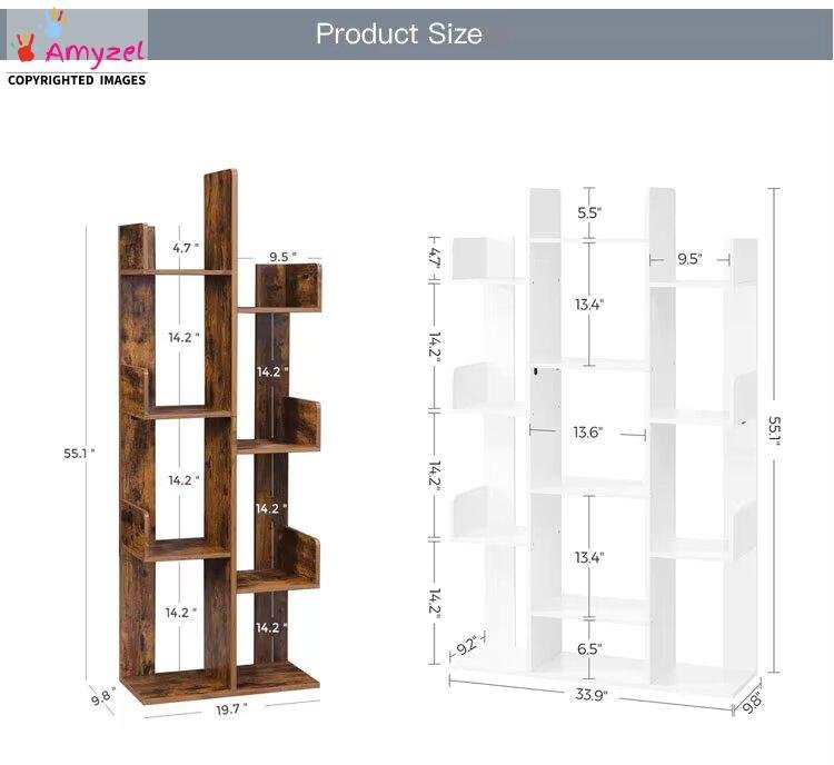 Sheesham Wood Bookshelf I Sheesham Solid Wood Bookcase dimensions