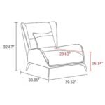 Italian Style Lounge Chair dimension