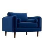 Royale lounge chair l Luxurious Single Sofa Chair blue