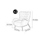 Designer High Back Chair dimension