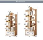Modern Solid Wood Bookshelf I Strong & Timeless Bookcase dimension