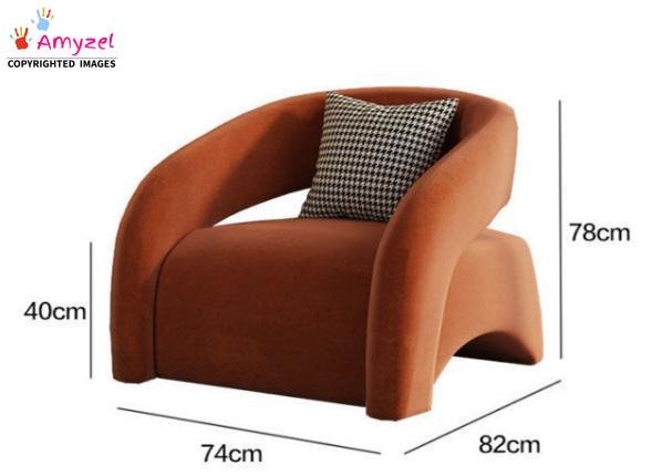 Modern Accent Chair with footrest dimension Modern Accent Chair with footrest dimension