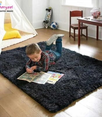 Soft and luxurious shaggy carpet, perfect for living rooms, bedrooms, and kids' play areas