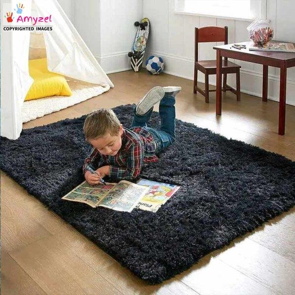 Soft and luxurious shaggy carpet, perfect for living rooms, bedrooms, and kids' play areas