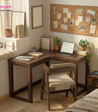 corner-study-table-natural-grain walnut finish