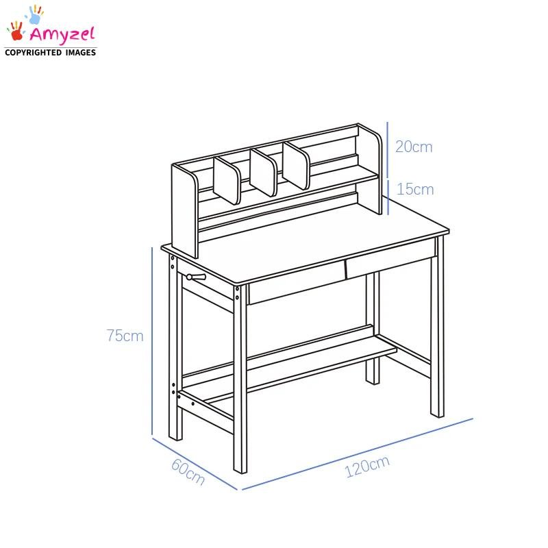 modern sheesham wood study table dimension