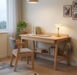 study table and chair set in pine finish